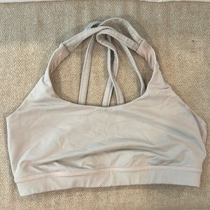 Light pink grey size 8 sports bra lululemon